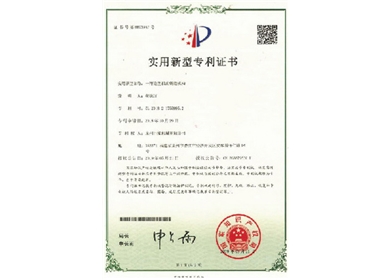  實(shí)用新型專(zhuān)利證書(shū)